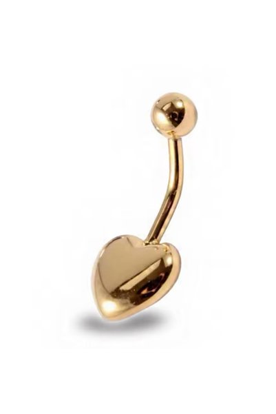 AMALFİ Σκουλαρίκια Piercing, Αξεσουάρ, Σκουλαρίκι Αφαλού από Επιχρυσωμένο Ατσάλι