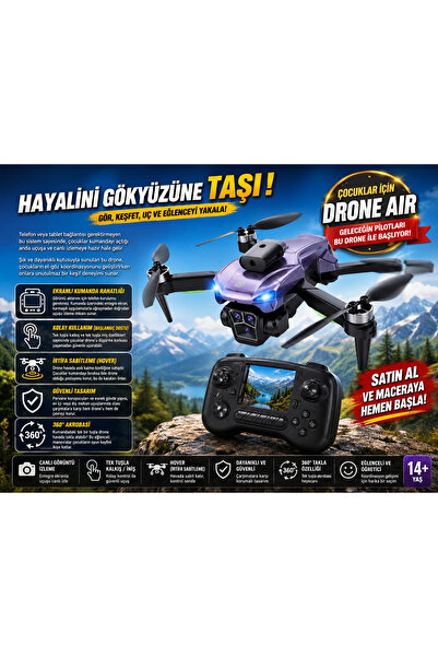 FABBA TOYS LH-X86F Ekranlı Kumandalı Kameralı Drone Canlı Görüntü Aktarımlı 3...
