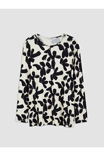 LC Waikiki Rmz Gi̇yi̇m Farkiyla Zero Roba Collar Embroidered Women's T-Shirt