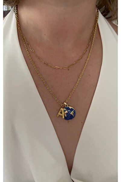mibrillo Steel Double World Necklace You Are My World Necklace