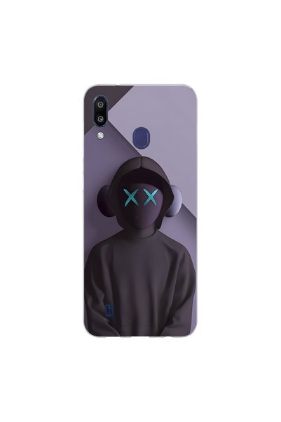 PPKin Samsung Galaxy M10S Compatible No Face 2 Design Transparent Case