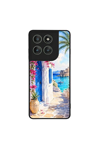 Sonique Θήκη Greek Island Muse Series για Motorola Edge 60 Pro 5G Σοκάκι Ρόδου