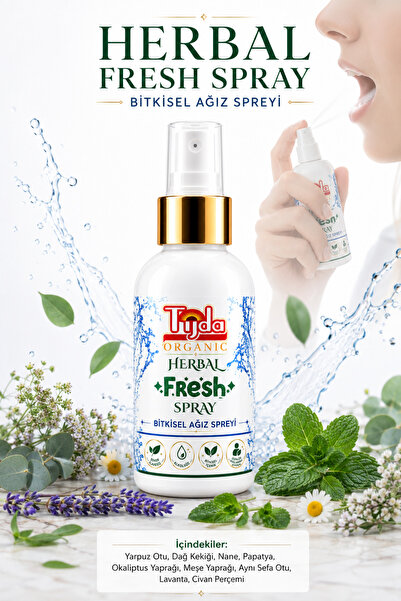 TİJDA HERBAL FRESH SPRAY 150 ML BİTKİSEL AĞIZ SPREYİ