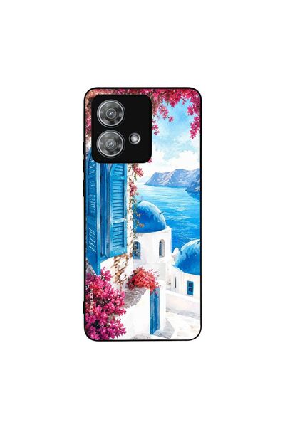 Sonique Θήκη Greek Island Muse Series για Motorola Edge 40 Neo 5G Σαντορινό Γ...