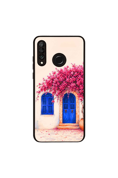 Sonique Θήκη Greek Island Muse Series για Huawei P30 Lite Ροζ Μπουκαμβίλια