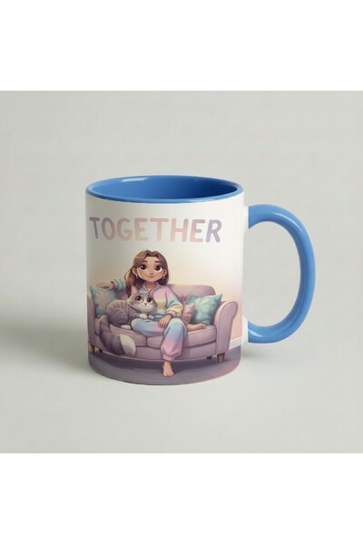 Petgifts Cana Cadou Personalizat Amuzanta Cu Mesaj Together - Ceramica 330 Ml