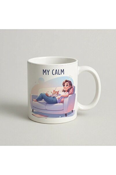 Petgifts Cana Cadou Personalizat Amuzanta Cu Mesaj My Calm - Ceramica 330 Ml