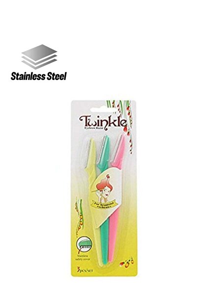 Tinkle 3-Piece Eyebrow Trimmer Set Multicolor