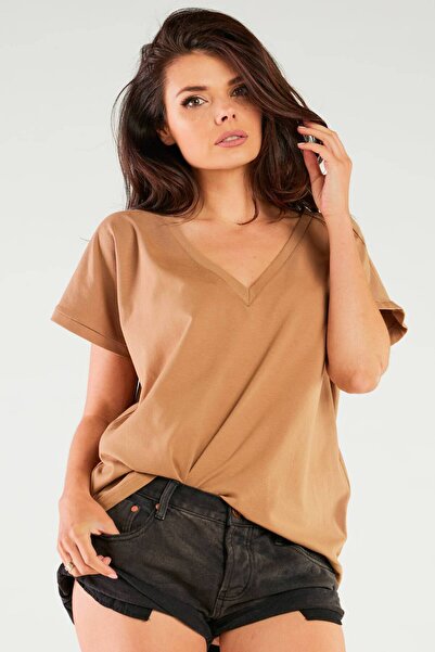 Infinite You Bluza Dama, InfiniteYou, Bumbac/Lycra, Bej, One Size