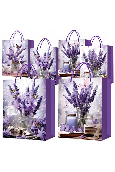 Mardil Pungi de hârtie pentru cadouri cu imprimeu, mari 32x26 cm, pentru amba...