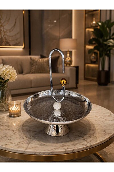 Wahat Aliamtiaz Luxury Metal Serving Stand Versatile Serving Tray