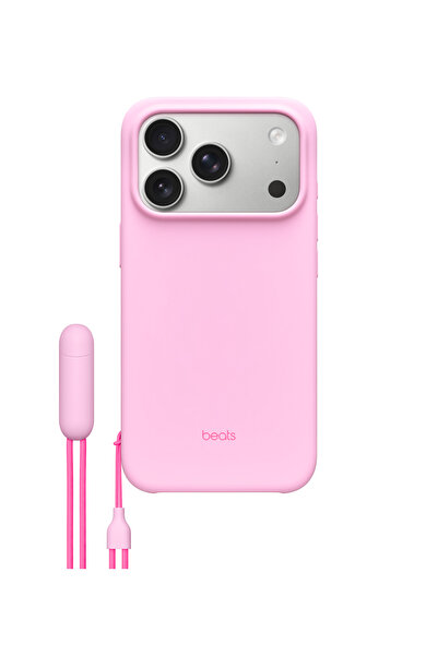 Beats حافظة آيفون 17 برو مع حامل ووظيفة MagSafe والتحكم بالكاميرا - لون وردي ...