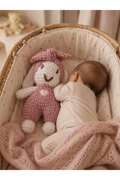 KayNal Amigurumi Kadife Örgü Oyuncak Uyku Arkadaşı