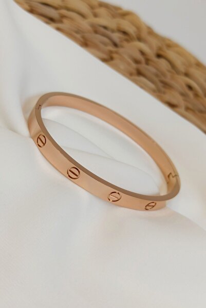 OGHAMAY Alloy Cartier Handcuff Bracelet Rose