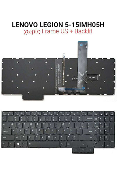 LENOVO Πληκτρολόγιο φορητού υπολογιστή για LEGION 5-15IMH05H χωρίς πλαίσιο κα...