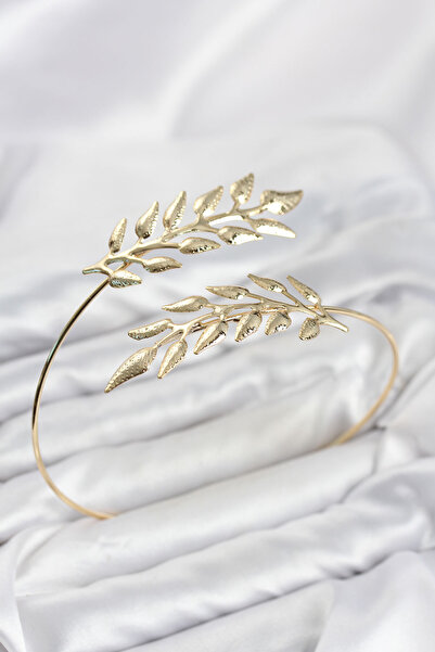 TJ Pazu Bracelet Gold Color Brass Olive Branch Model Tj-Bb8571