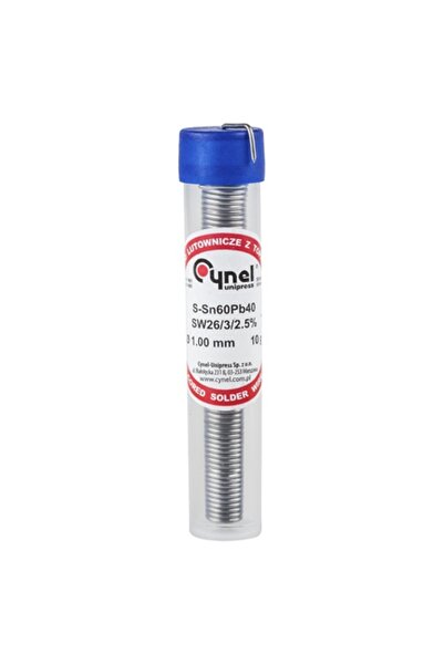 Lechpol Cynel Sn60Pb40 Спояваща тел 1 мм, 10 г туба