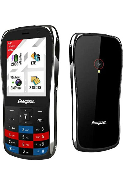Energizer E284S Κινητό τηλέφωνο διπλής SIM με πλήκτρα, Μαύρο