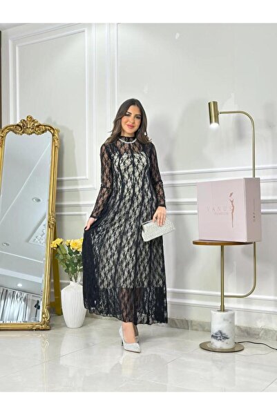 vanus fashion 7174 - فستان سهرة ميدي