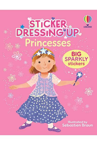 Usborne Carte cu autocolante - Autocolante pentru a te costuma - Prințese