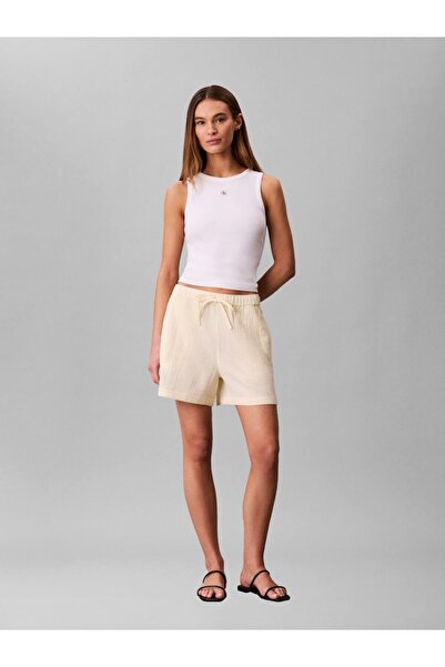 Calvin Klein DBL GAUZE NOVELTY SHORT KADIN ŞORT