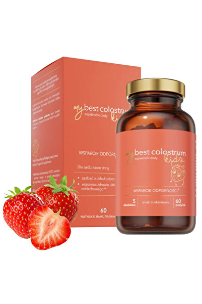 MYBESTPHARM Mybestcolostrum Copii Truskawkowy 60 Pastile