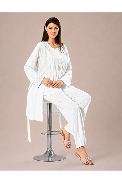 Xses Dantel Detaylı Lohusa Pijama Takımı