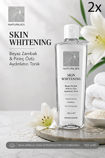Huncalife Naturilies Skin Whitening Beyaz Zambak & Pirinç Özlü Aydınlatıcı To...