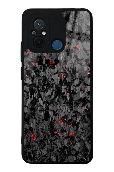 Spoyi Xiaomi Redmi 12C Glossy Phone Case with Embers Design
