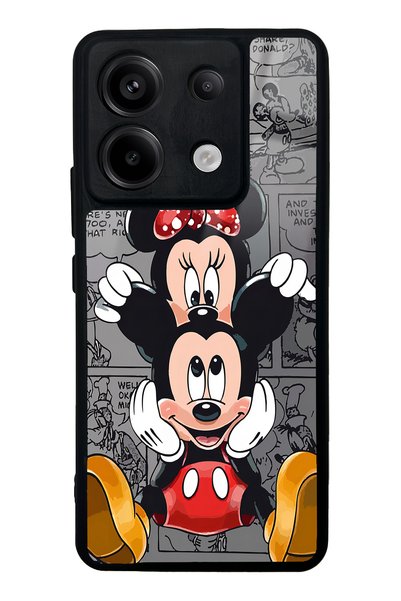 Spoyi حافظة هاتف Xiaomi Redmi Note 13 Pro 5G بتصميم ميكي وميني لامعة