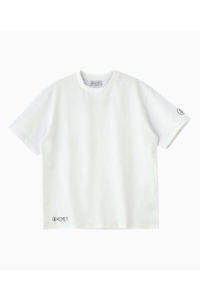 KEMET DARK SOIL | Oversized Basic T-shirt in Cotton White