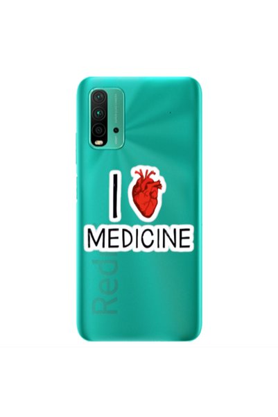 Other Xiaomi Redmi 9T I Love Medicin Transparent Silicone TPU Θήκη