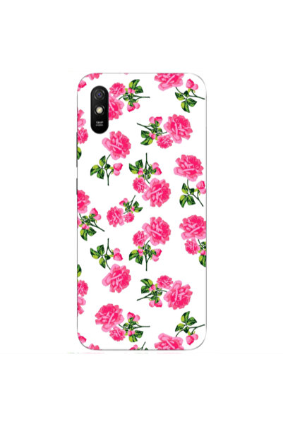 Other Xiaomi Redmi 9A Roses White Transparent Silicone TPU Θήκη
