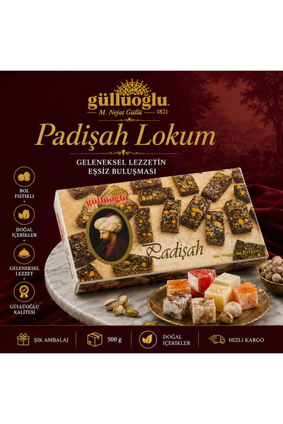 M. Nejat Güllü GÜLLÜOĞLU Güllüoğlu Cezerye Lokum 500 Gr