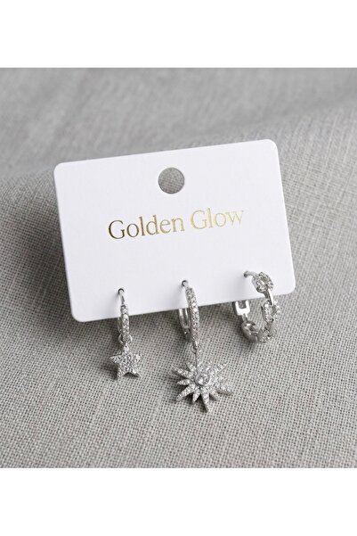 Goldenglowco Zirkonyum Küpe Seti