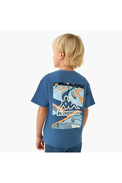 Kappa Crew Neck Short Sleeve T-shirt with Graphic Print