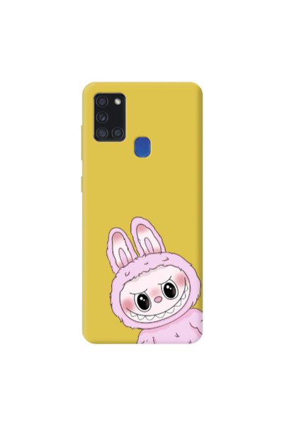 Other Samsung A21S Labubu 6 Yellow Colored Silicone TPU Θήκη