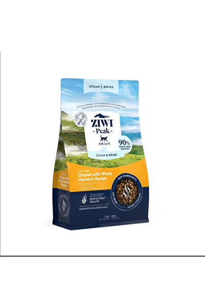 ZIWI Peak طعام جاف للقطط بنكهة الدجاج المطهو بالبخار والمجفف بدون أقفاص مع سم...