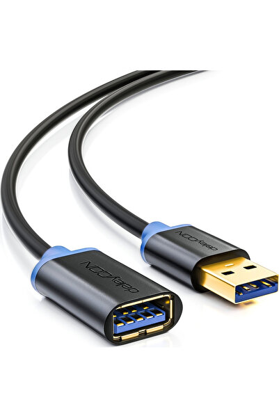 deleyCON Καλώδιο USB 3.0 USB-A αρσενικό - USB-A θηλυκό 3 μ. (MK 750)