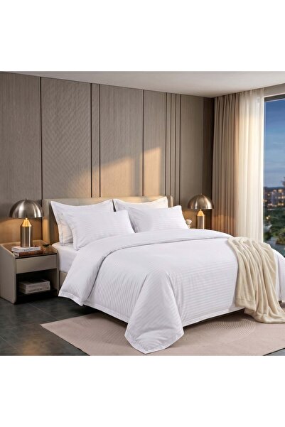ODS Luxury Stripe Bedding 6-Piece Set - Premium Hotel Quality Microfiber Duve...