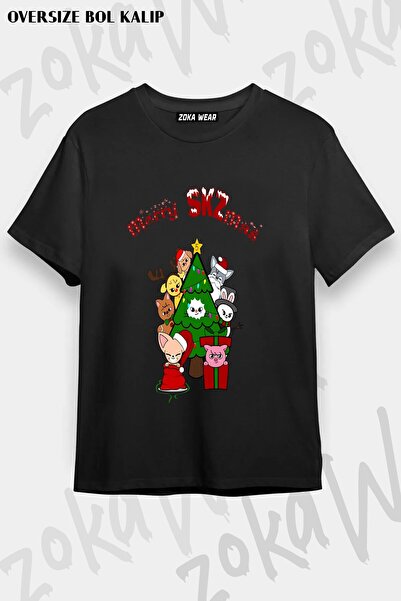 ZOKAWEAR Μπλουζάκι Unisex Loose Fit Stray Kids Skzoo v9 με στάμπα