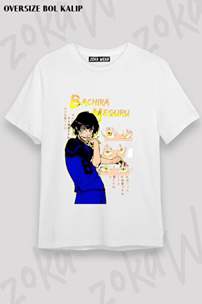 ZOKAWEAR تي شيرت مطبوع بتصميم فضفاض للجنسين من Bachira Meguru v2