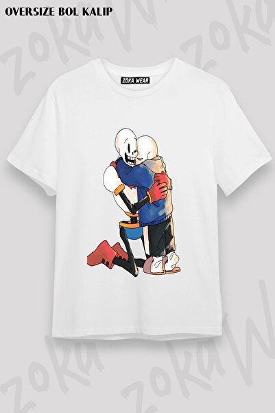 ZOKAWEAR تي شيرت مطبوع للجنسين من نوع Undertale Sans v35