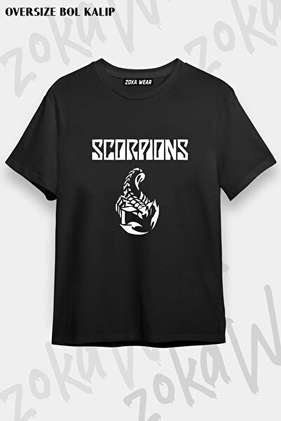 ZOKAWEAR Μπλουζάκι Unisex Loose Fit με στάμπα Scorpions v7