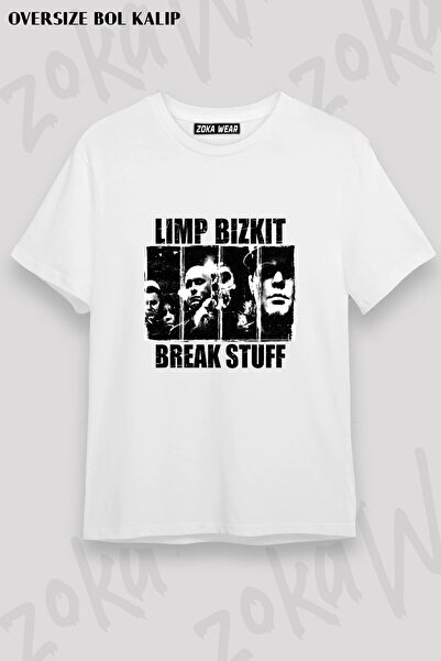 ZOKAWEAR Μπλουζάκι Unisex Loose Fit με στάμπα Limp Bizkit v10