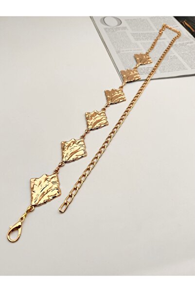 MODAM HİFA Gold Chain Belt Dress Belt Shirt Belt Coat Belt