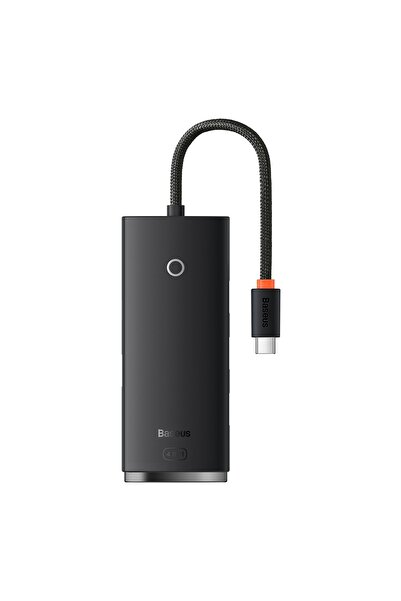 Baseus Hub USB-C Lite, 1x USB-C la 4x USB 3.0, 25 cm, Negru