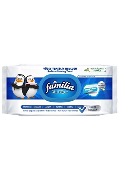 Familia Yüzey Temizlik Havlusu 96 Yaprak Maxi Hijyen Kabartma Doku Plastik Ka...