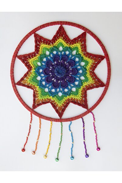 Tabula Rasa Co. Gökkuşağı Çıktı - Mandala Desenli, Çiçek Motifli, Boncuklu El...