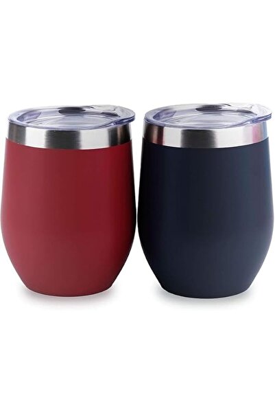 Generic Insulated Wine Tumbler with Lid, Stemless Stainless Steel Wine Glass,...